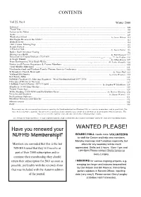 Have You Renewed Your NDFHS Membership? WANTED PLEASE!
