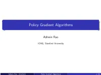 Policy Gradient Algorithms