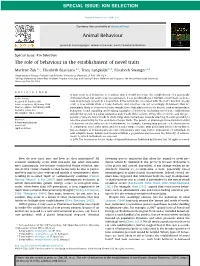 The Role of Behaviour in the Establishment of Novel Traits