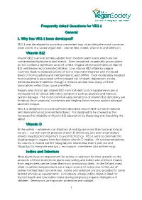 Vitamin B12 Vitamin D Iodine and Selenium