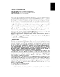 A Facet-Oriented Modelling