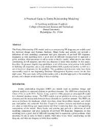 Appendix A: a Practical Guide to Entity-Relationship Modeling