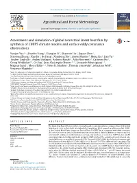 Assessment and Simulation of Global Terrestrial Latent Heat Flux by Synthesis of CMIP5 Climate Models and Surface Eddy Covarianc