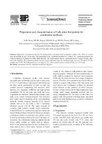 Preparation and Characterization of Lab6 Ultra Fine Powder by Combustion Synthesis