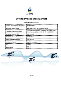 Diving Procedures Manual