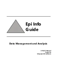 Epi Info Guide