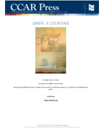 Omer: a Counting