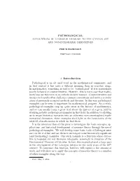 PATHOLOGICAL 1. Introduction