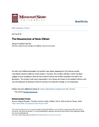 The Resurrection of Nora O'brien