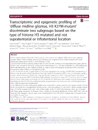 Diffuse Midline Gliomas, H3 K27M-Mutant