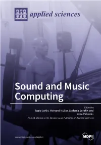Sound and Music Computing