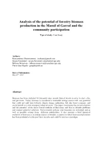 Analysis of the Potential of Forestry Biomass Production in the Massif of Garraf and the Community Participation