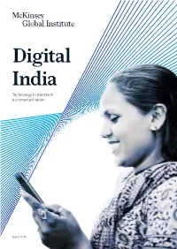 Digital India: Technology to Transform a Connected Nation