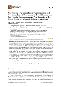 Ore Mineralogy, Trace Element Geochemistry And