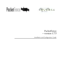 Packetfence – Version 1.7.5