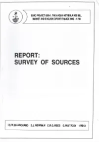 Report: Survey of Sources