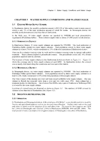Chapter 3 Water Supply Conditions and Water Usage