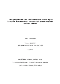 Quantifying Deforestation Rates in a Cocaine Source Region in Bolivia: a Study to Verify Rates of Land-Use Change Under Pro-Coca Policies