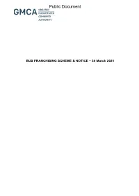 Bus Franchising Scheme and Notice
