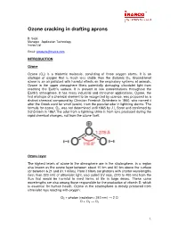 Ozone Cracking in Drafting Aprons