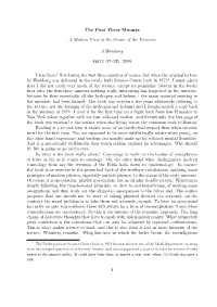 S.Weinberg:The First Three Minutes