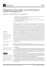 Studies to the Understanding of Cadasil. a Systematic Review