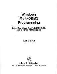 Windows Multi-DBMS Programming