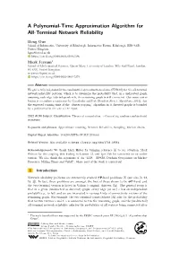 A Polynomial-Time Approximation Algorithm for All-Terminal Network Reliability