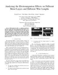 Analyzing the Electromigration Effects on Different Metal Layers and Different Wire Lengths
