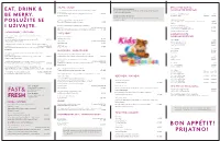 Room Service MENU B