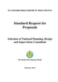 Standard Request for Proposals