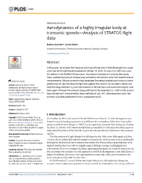 Analysis of STRATOS Flight Data