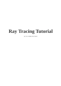 Ray Tracing Tutorial