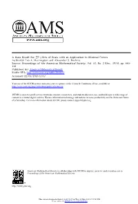 Sets of Reals with an Application to Minimal Covers Author(S): Leo A