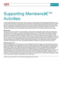 Supporting Membersâ€™ Activities