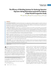 The Efficacy of Shielding Systems for Reducing Operator Exposure During Neurointerventional Procedures