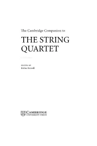 The String Quartet