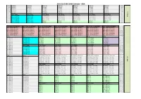 2016-2017 BBC DRM Schedule