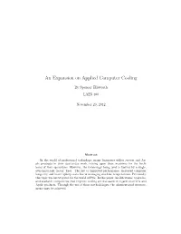 An Expansion on Applied Computer Cooling