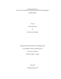 Crashing the Archive: a Research-Creation Intervention Into the SAW Video Mediatheque
