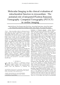 Molecular Imaging in the Clinical Evaluation of Mitochondrial Function in Myocardium