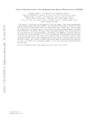 Atomic Interferometric Gravitational-Wave Space Observatory (AIGSO)