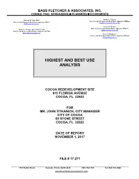 Highest and Best Use Analysis