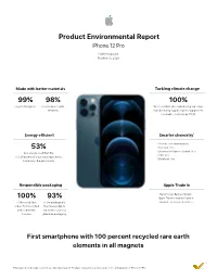 Iphone 12 Pro Product Environmental Report Source Materials