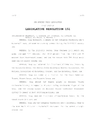 Legislative Resolution 151