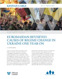 Euromaidan Revisited: Causes of Regime Change in Ukraine One Year On