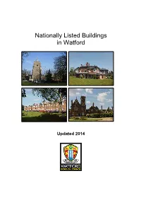 Nationally Listed Buildings in Watford