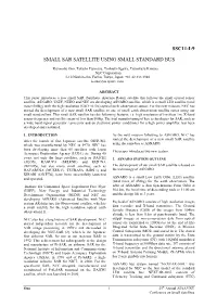 Ssc11-I-9 Small Sar Satellite Using Small Standard