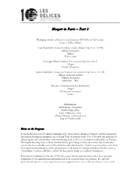 10.18 Mozart in Paris2 Program & Notes