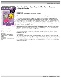 Dear Dumb Diary Year Two #2: the Super-Nice Are Super-Annoying Jim Benton